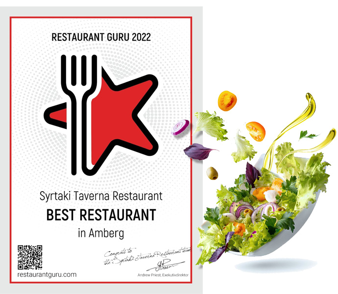 Restaurant Guru 2022 Award | Best Restaurant in Amberg